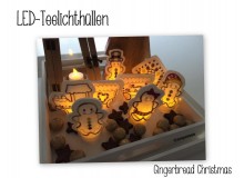 ITH - LED Teelichthüllen Gingerbread Christmas